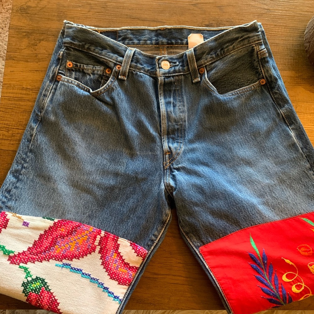 Unique Levi 501 denim